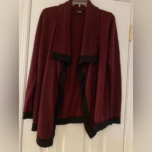 Size small Rafaella dark red and black sweater